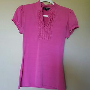 A. Byer Size M Ruffle Blouse (fits like S)